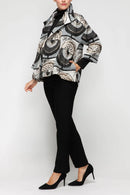 IC Collection Metallic Jacquard Jacket-C1047J