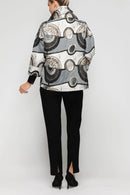 IC Collection Metallic Jacquard Jacket-C1047J