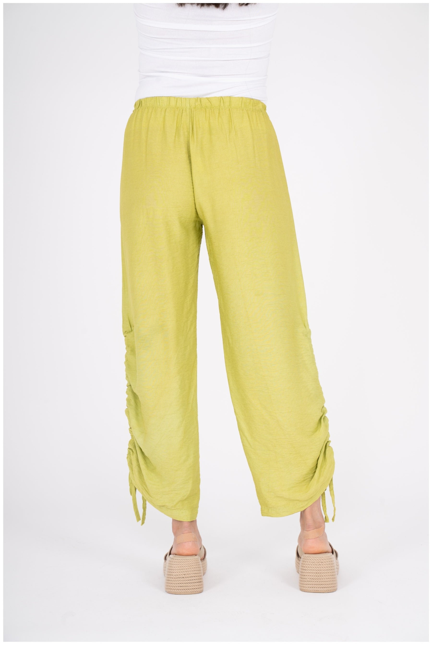 M-Made in Italy Scrunch Lime Pant-11-4042U