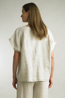 Tempo Paris Basic Linen Top-1202A