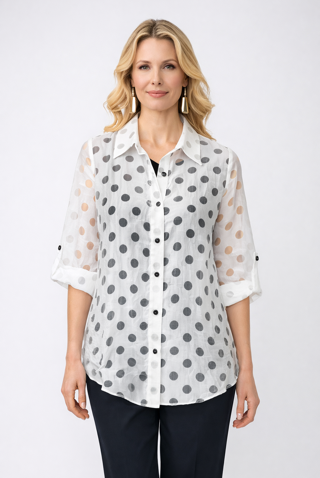 IC Collection Nicole Blouse/Jacket- 7024B-A | Unique Apparel USA