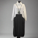 Moonlight Two Pocket Bubble Texture Dress-3604-WHT