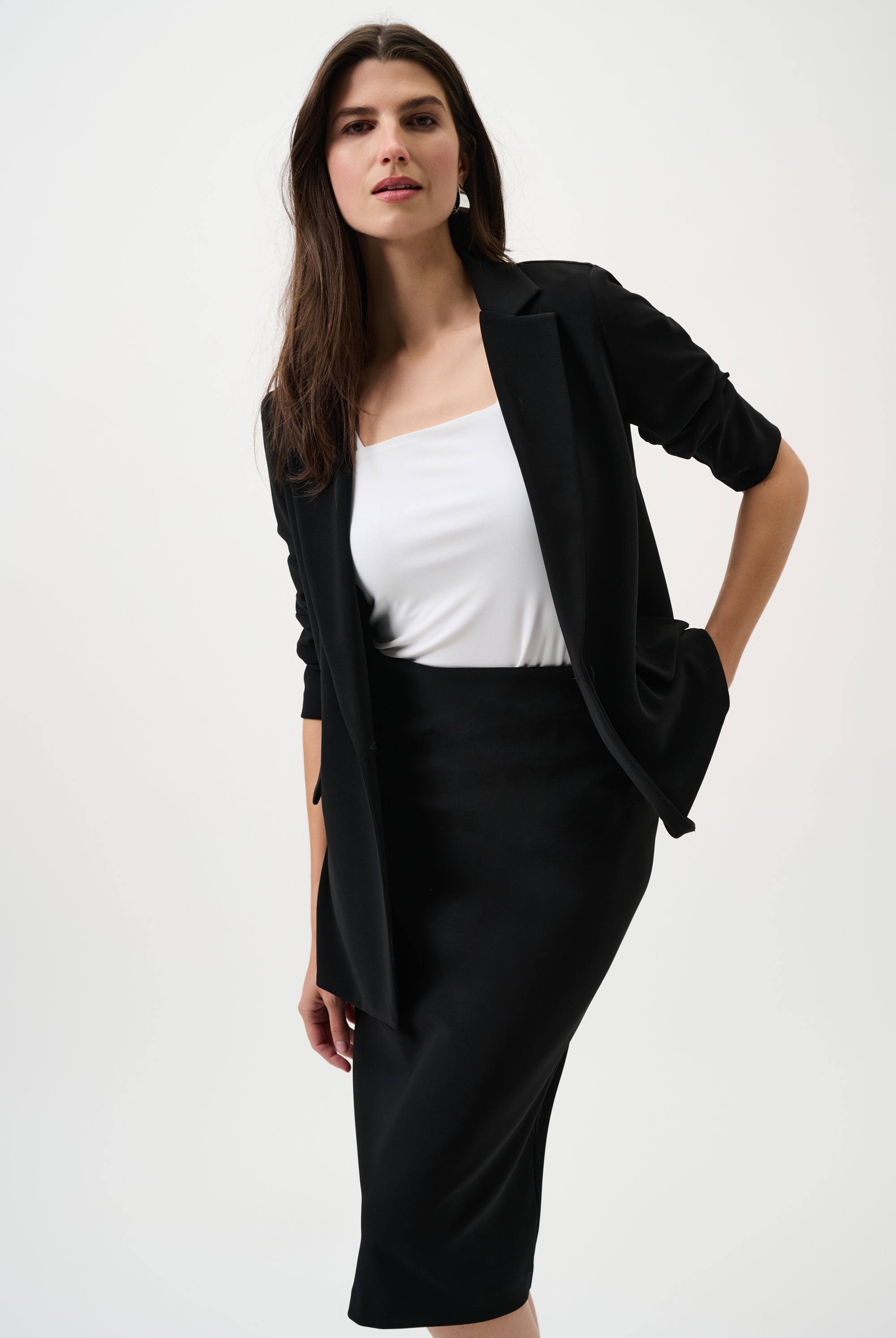 Classic Long Pencil Skirt - Core Colors