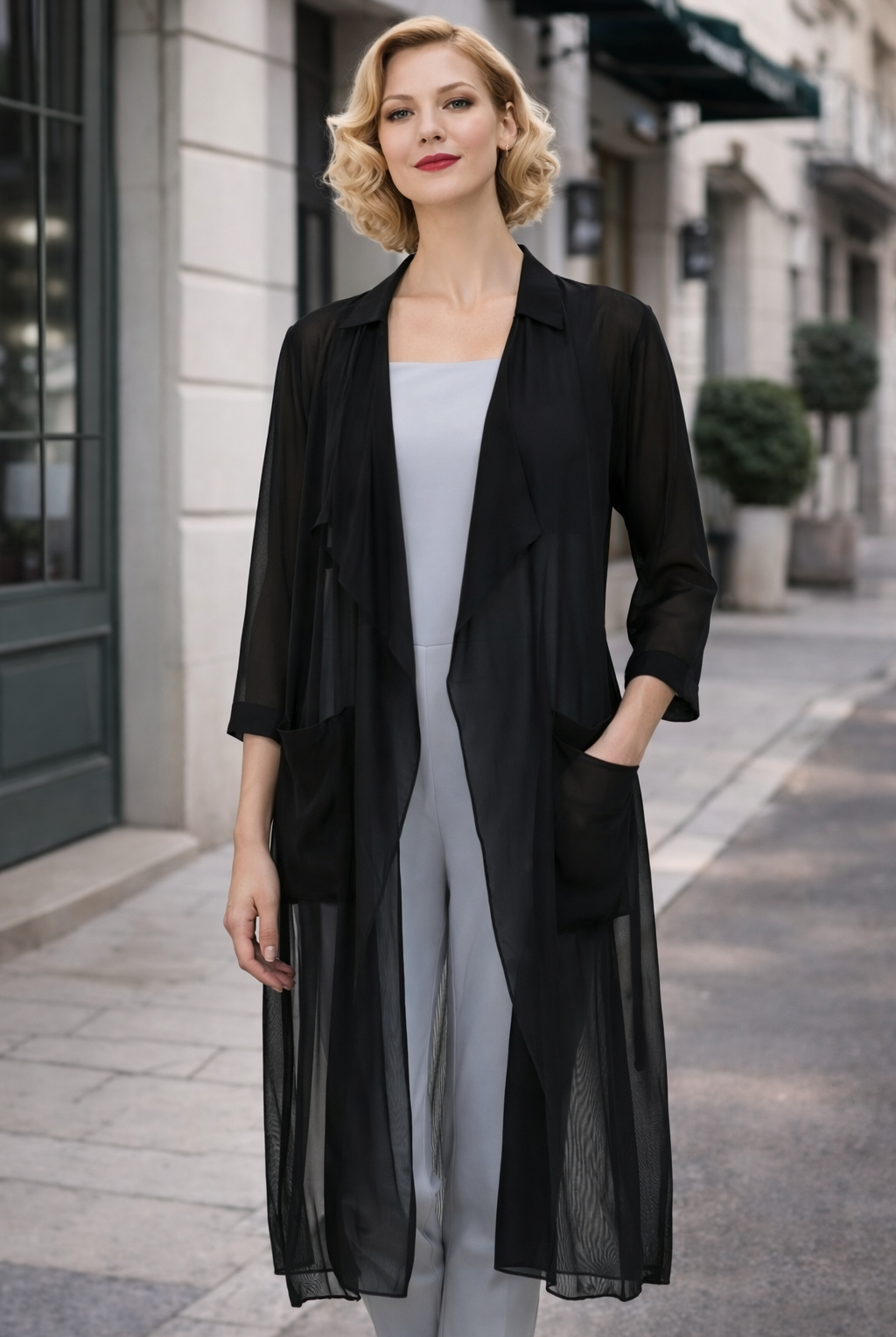 Joseph Ribkoff Black Cover Up | Unique Apparel USA