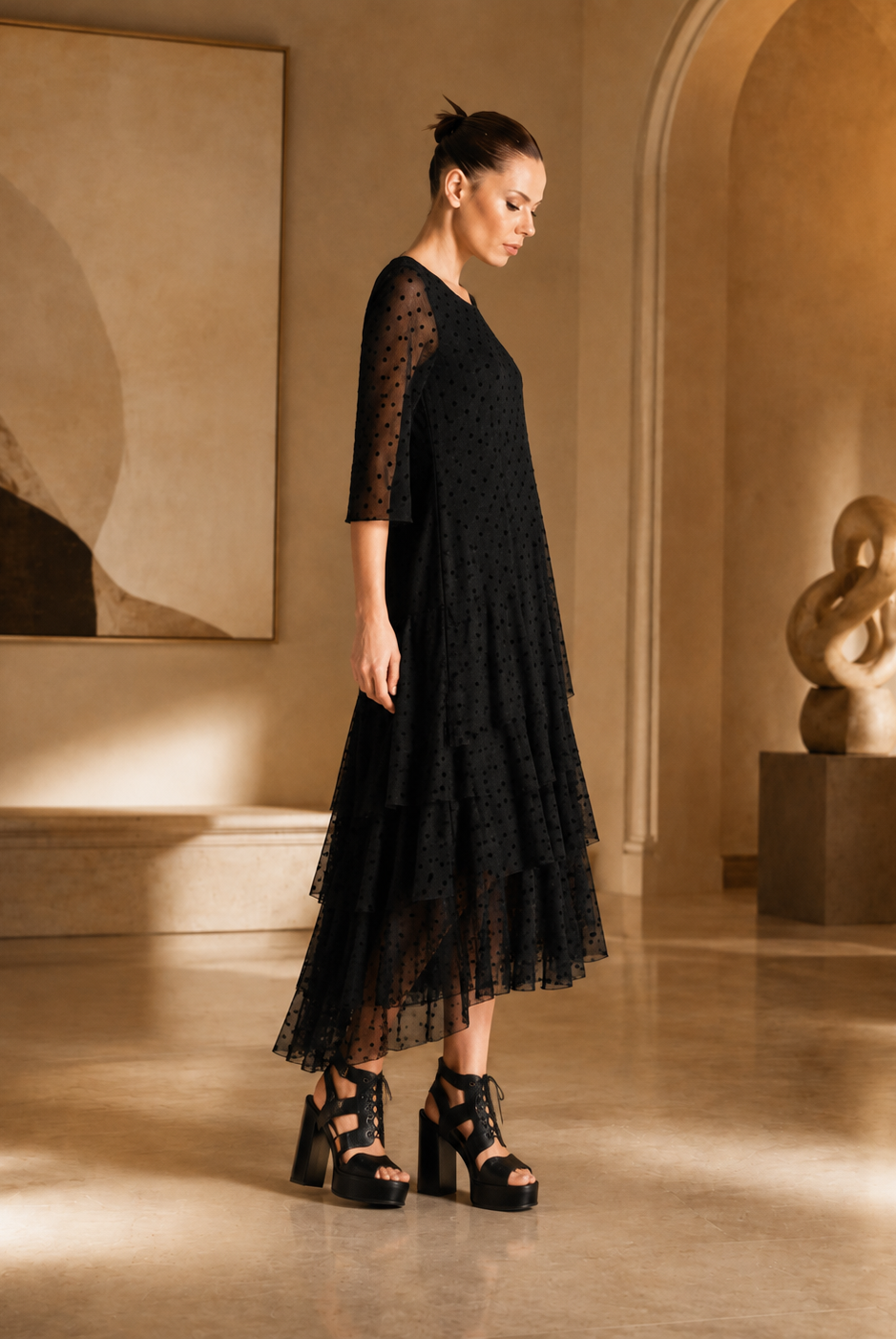 Kozan Marianna Dress SH-1350-FLOCK, view 3