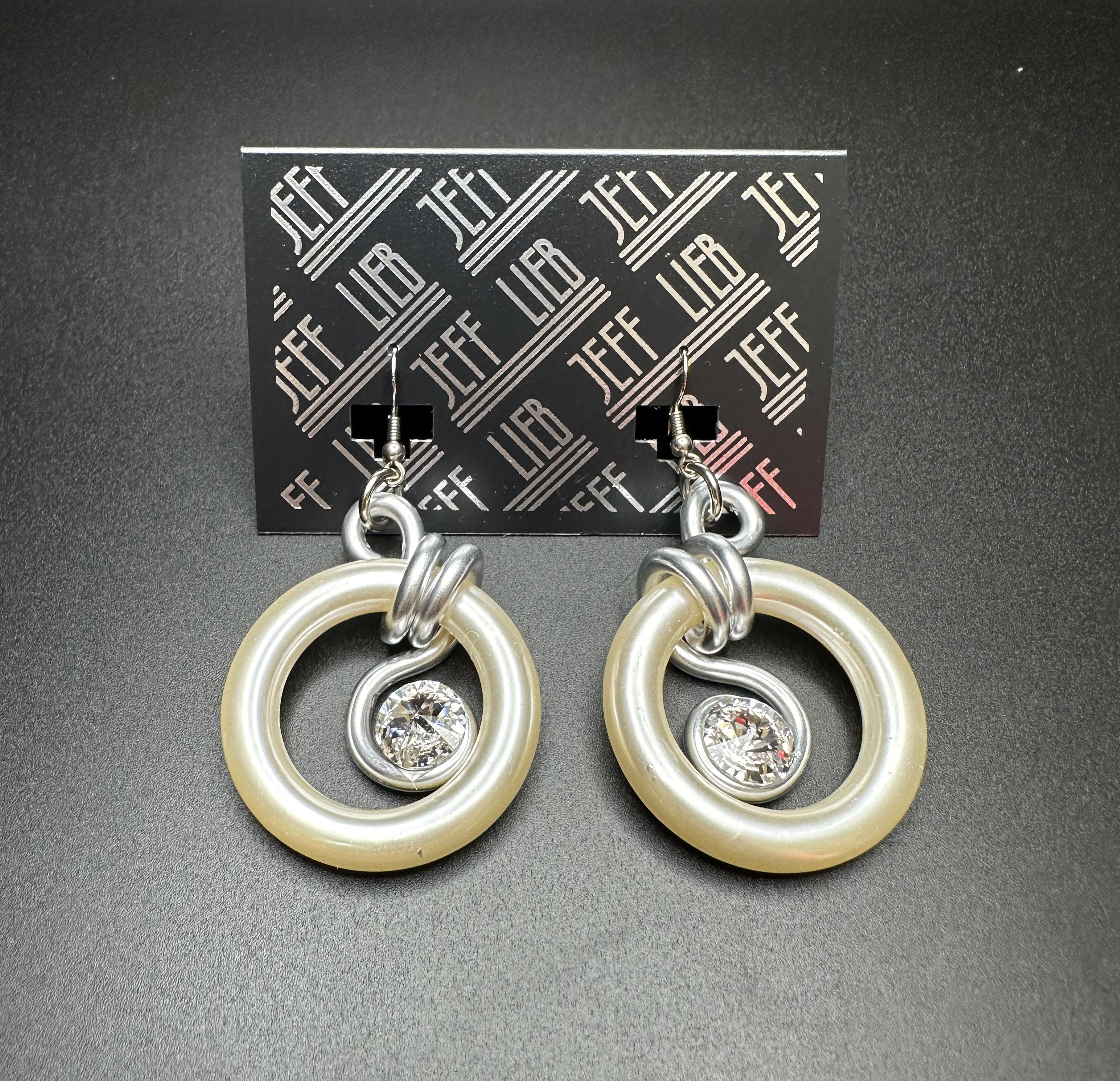 Jeff Lieb Mother Of Pearl Hoop Earring-JL-19882