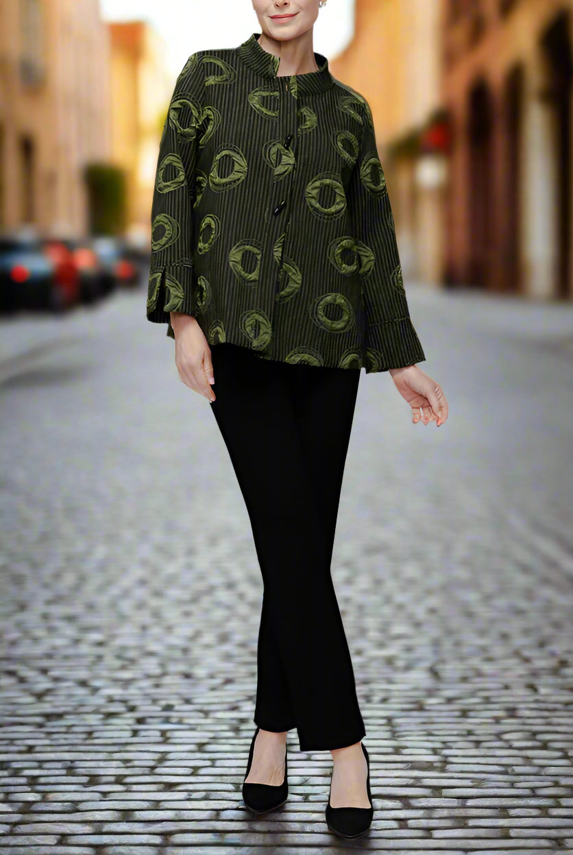 IC Collection Madalin Collar Jacket | Unique Apparel USA