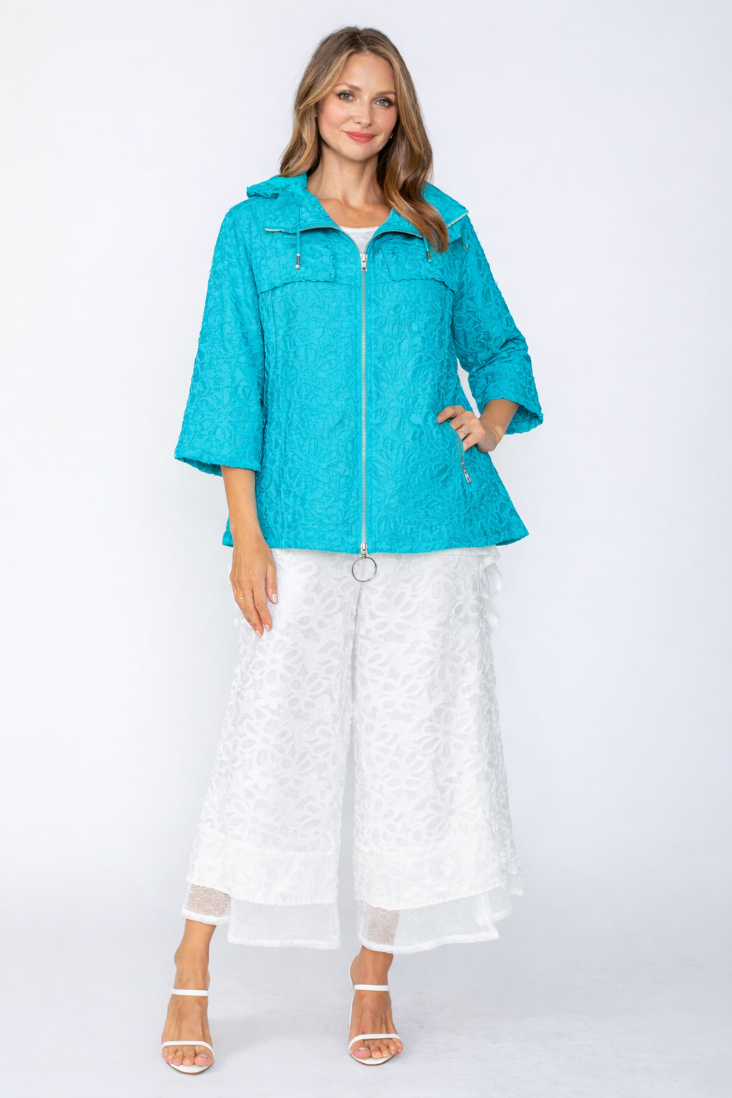 IC Collection Crop Collar Jacket-7786J