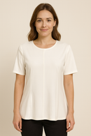 By JJ Fitted Flounce Top-PT-110