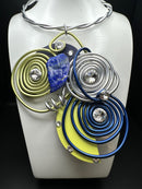 Jeff Lieb Blue Lime Necklace-JL-20690