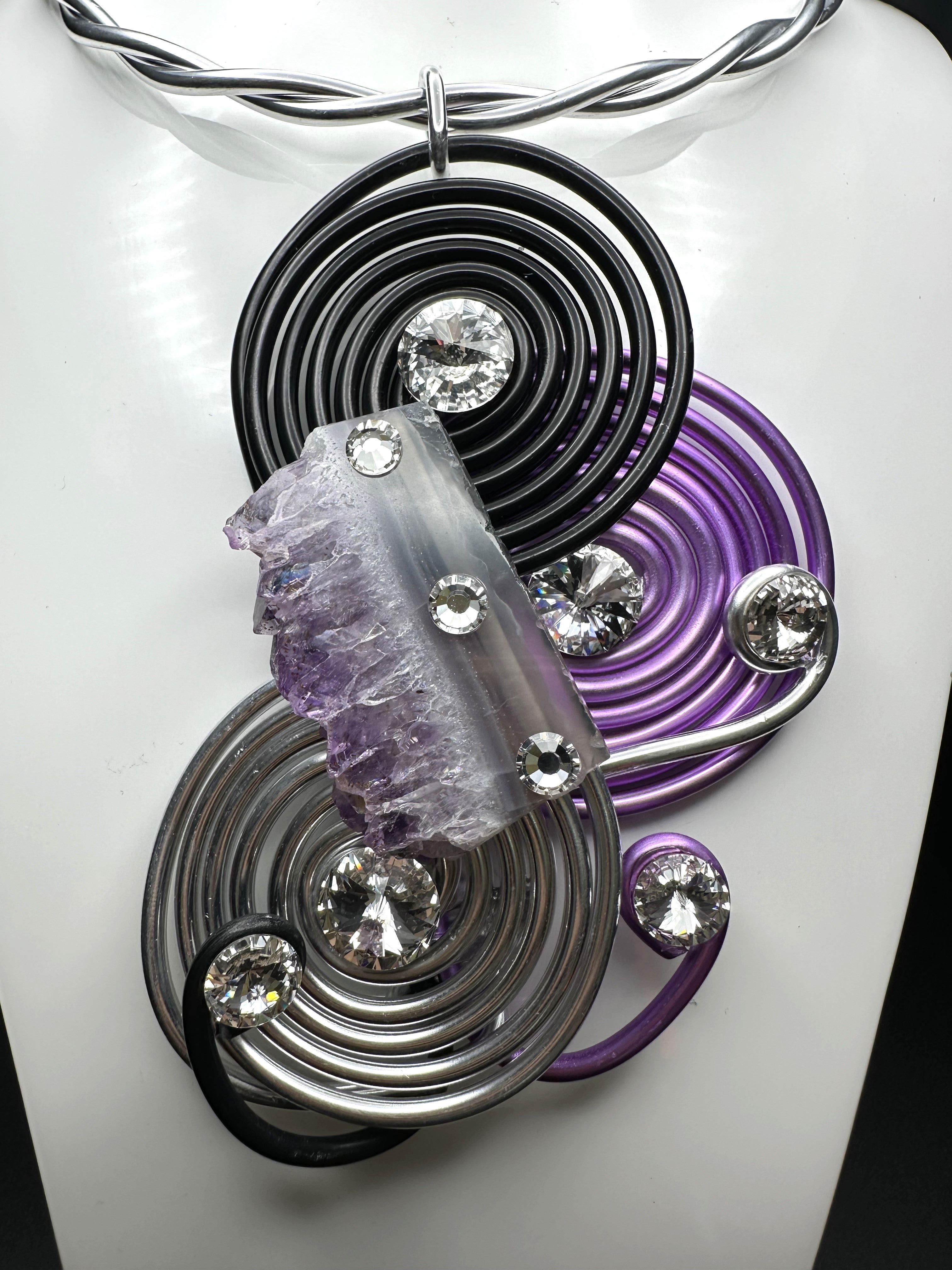 Jeff Lieb Amethyst Necklace-JL-20718