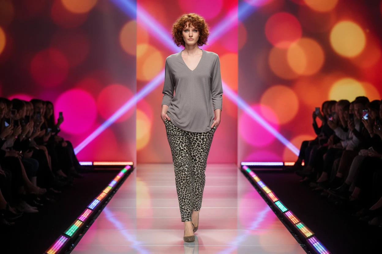 Alembika Knit V-Neck Top-ST375