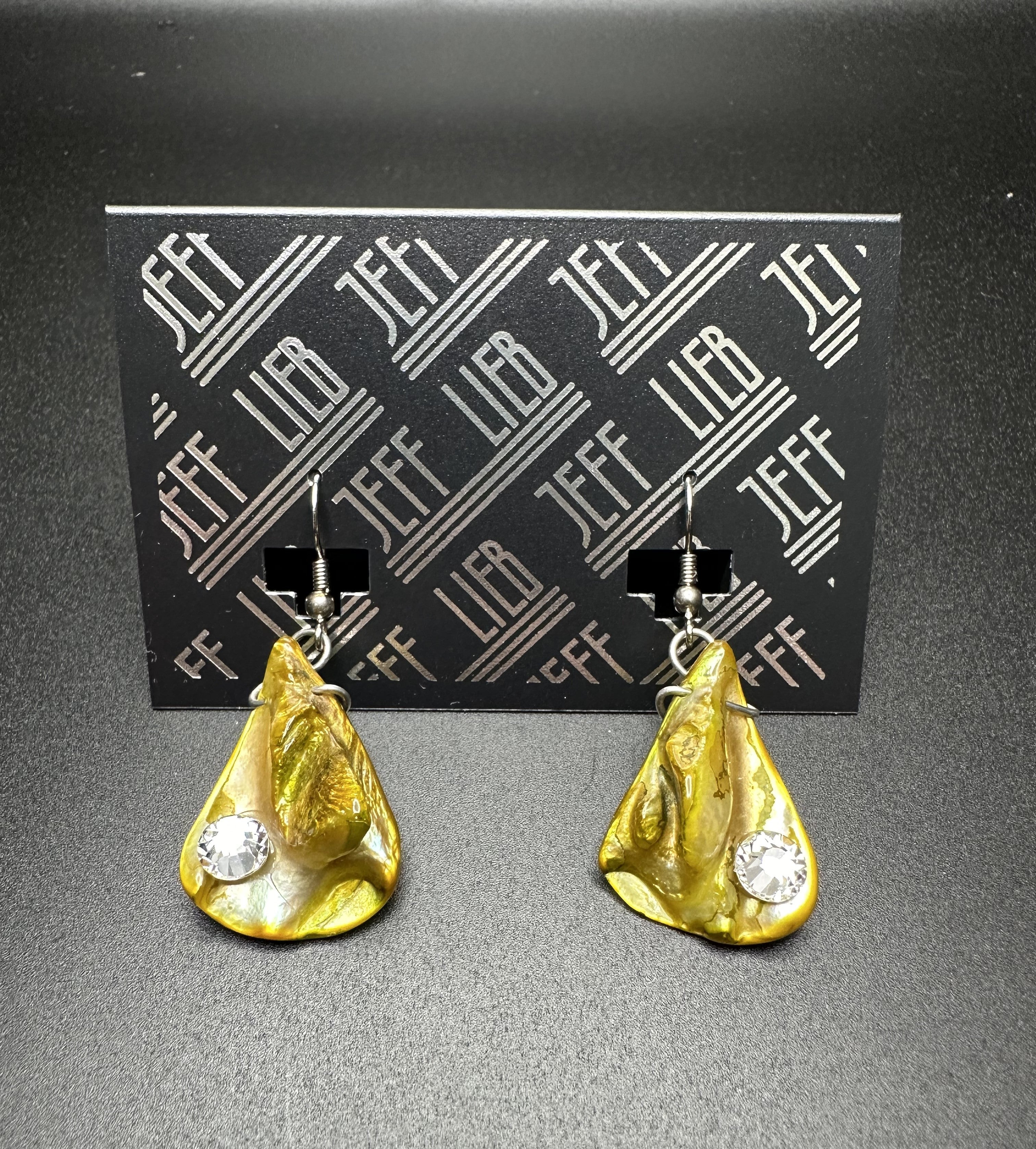 Jeff Lieb Teardrop Coral Earring-JL-214590