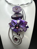 Jeff Lieb Stone Petal Necklace-JL-21805