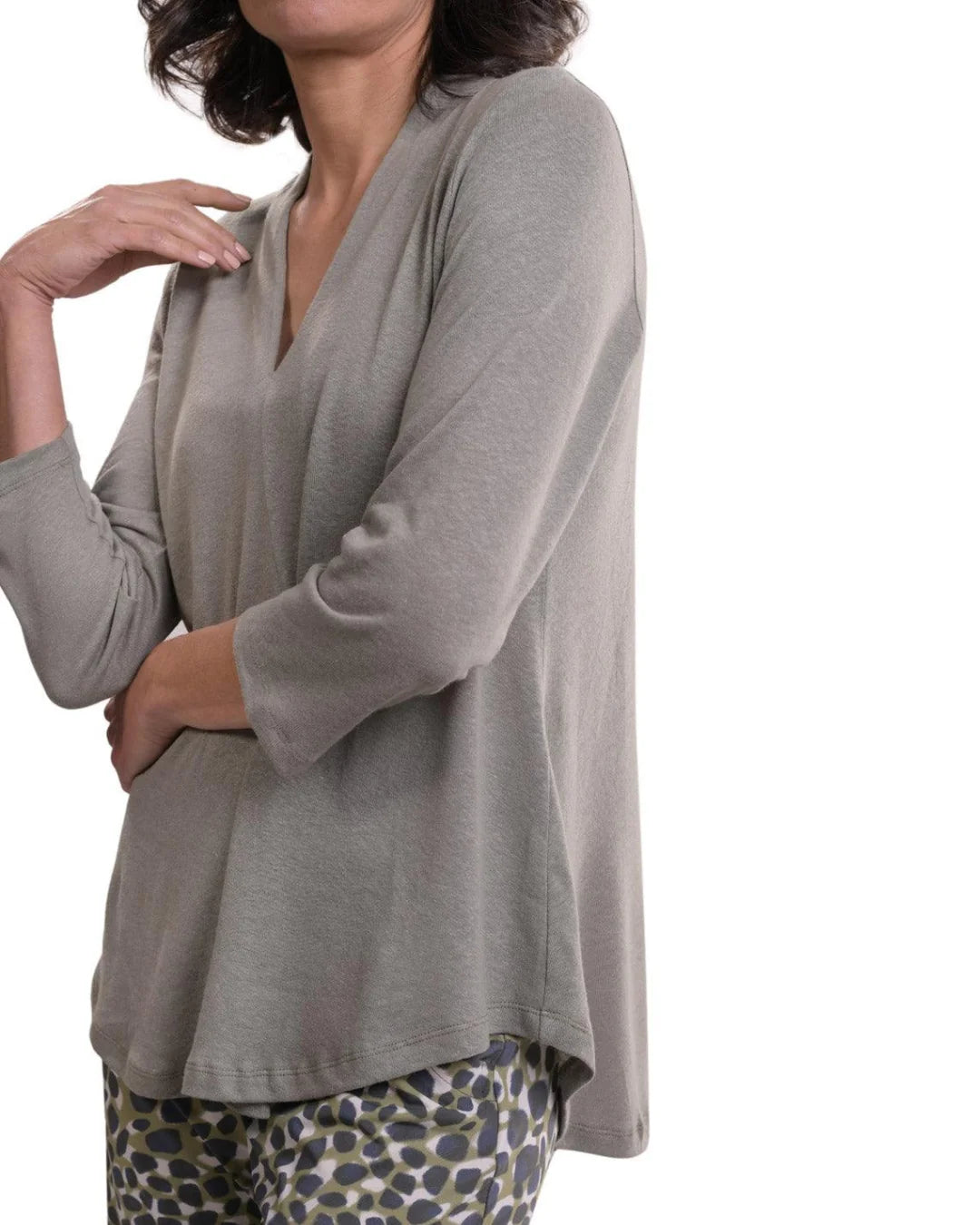 Alembika Knit V-Neck Top-ST375