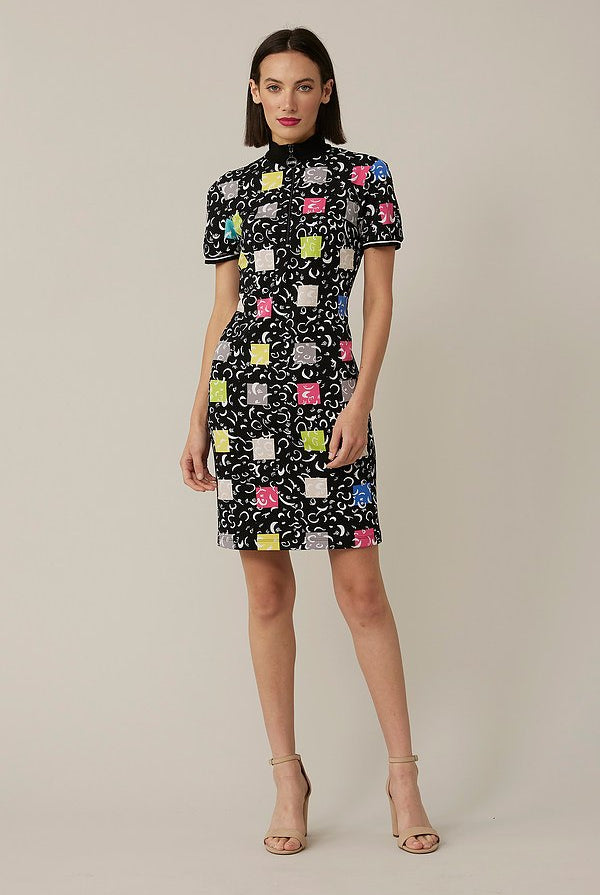 Joseph Ribkoff Mixed Print Dress | Unique Apparel USA
