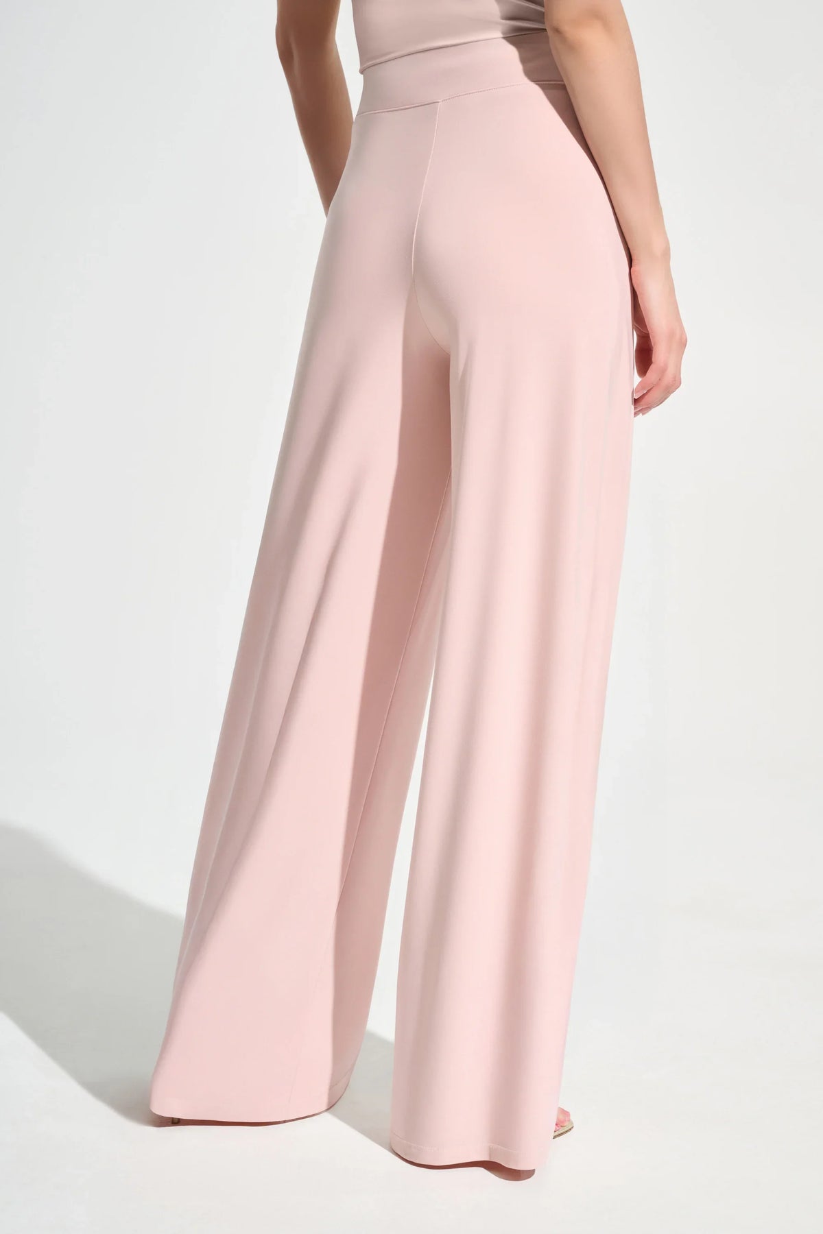 Joseph Ribkoff Signature | Wide Leg Pants-221340S26, Misty Rose