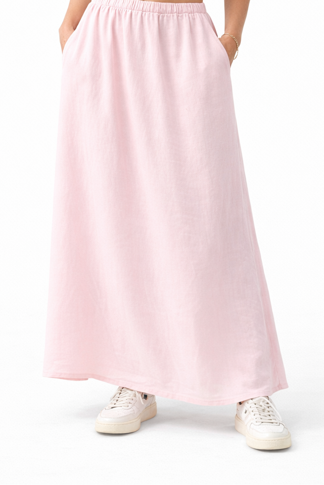 Bryn Walker 100% Linen Skirt - Lightweight Summer Skirt - Final Sale