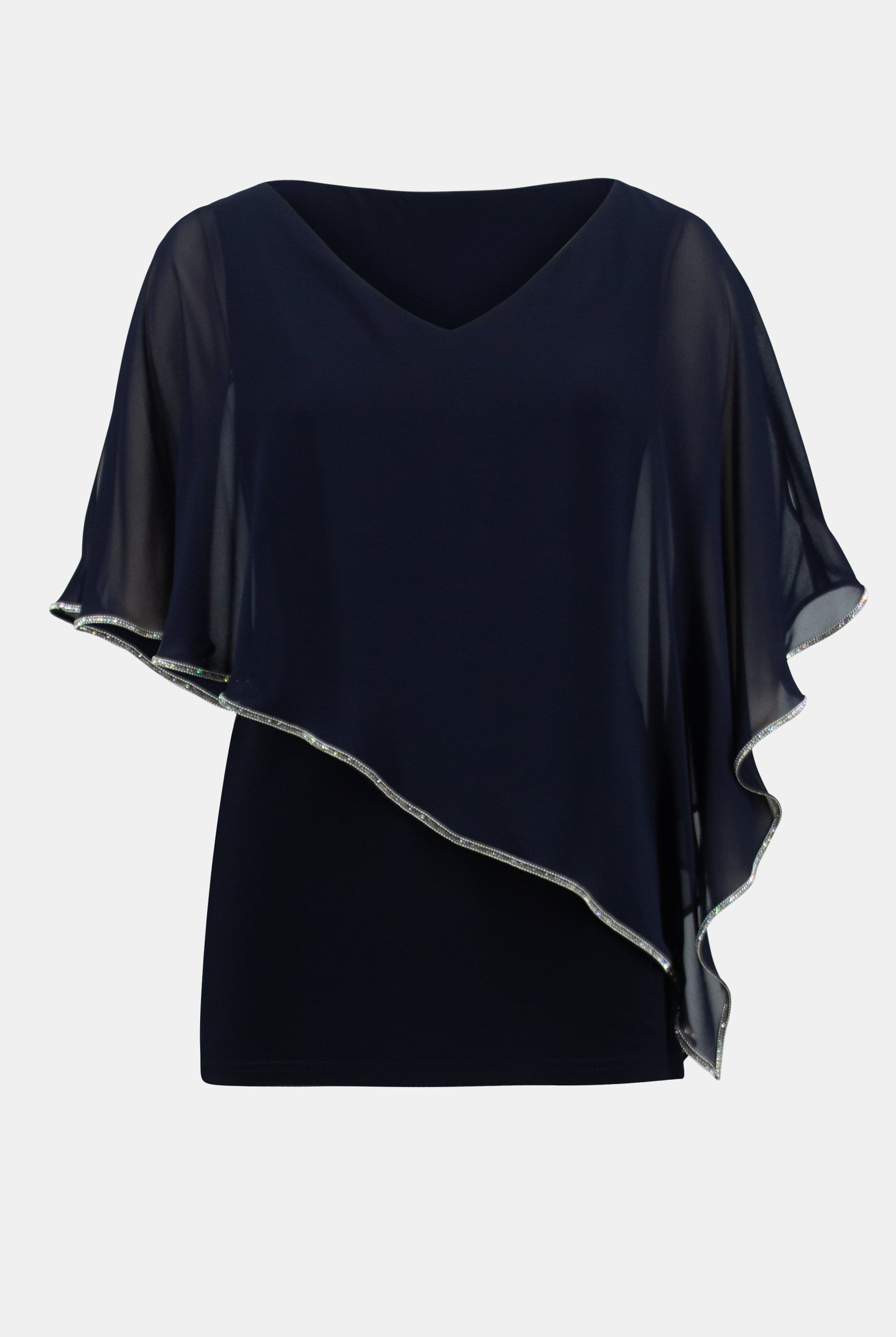 Signature | Chiffon Layered Poncho Tunic