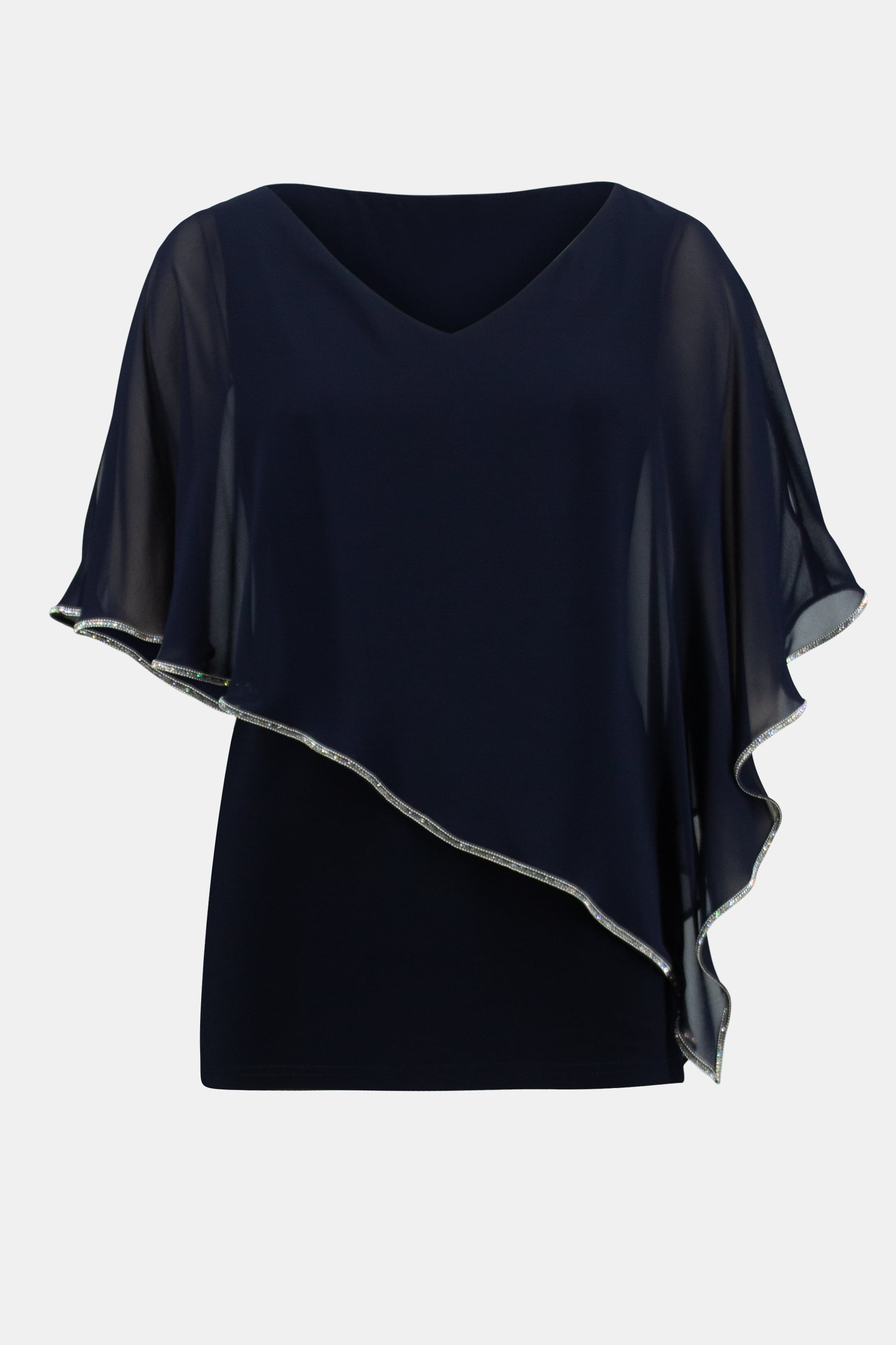 Signature | Chiffon Layered Poncho Tunic