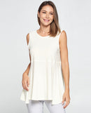 BY J.J Sleeveless Reversible Round or V Neck Tank-JJ-IT108