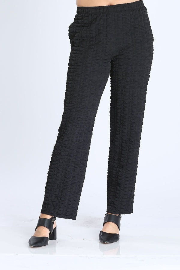 Puckered Straight Long Pant-IC-2325P