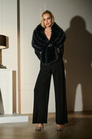 Joseph Ribkoff Signature | Faux Fur Cape-233796