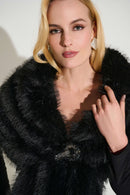 Joseph Ribkoff Signature | Faux Fur Cape-233796