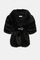 Joseph Ribkoff Signature | Faux Fur Cape-233796