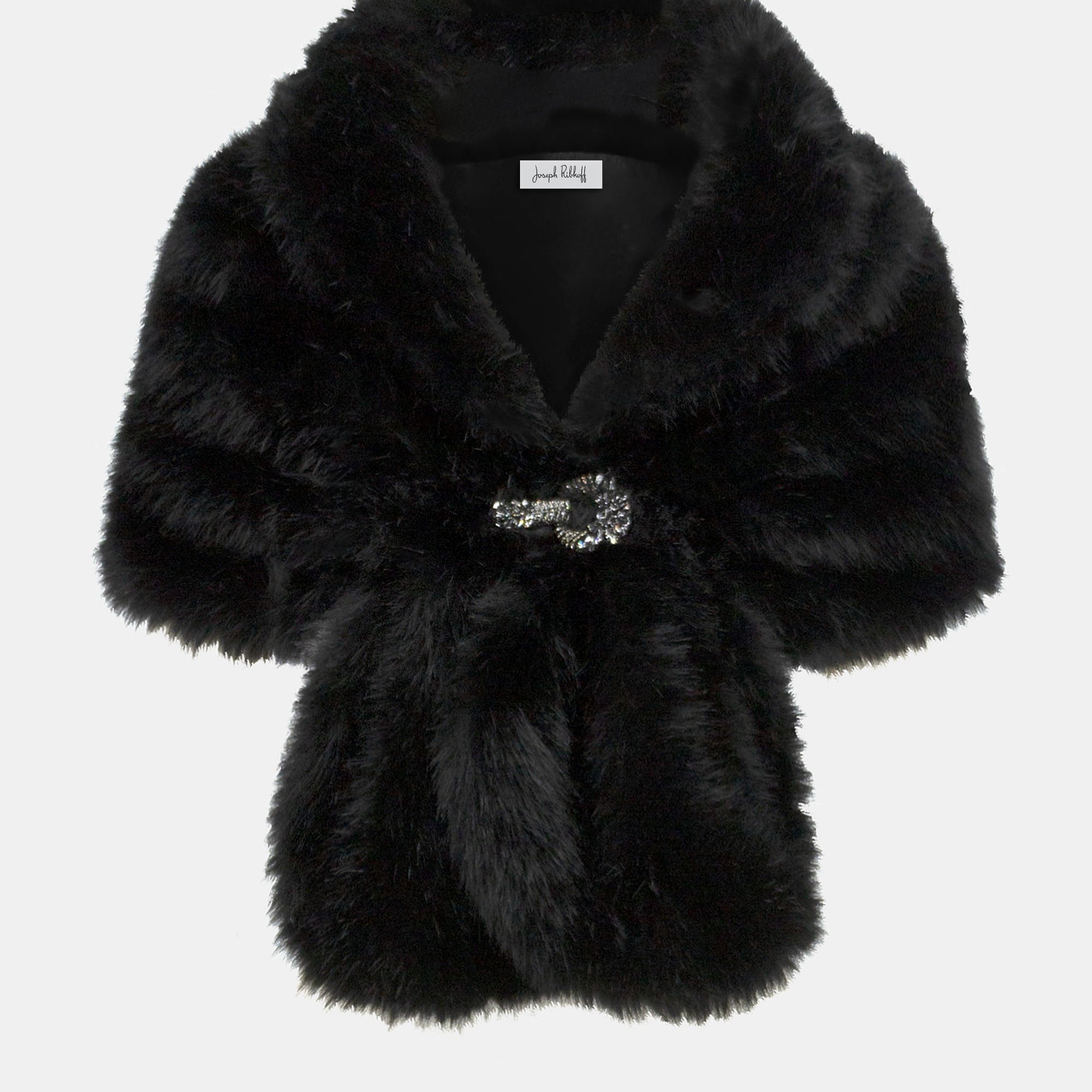Joseph Ribkoff Signature Faux Fur Cape-233796-DUP