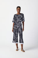 Joseph Ribkoff Abstract Print Silky Knit Top-JR-241123