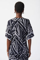 Joseph Ribkoff Abstract Print Silky Knit Top-JR-241123