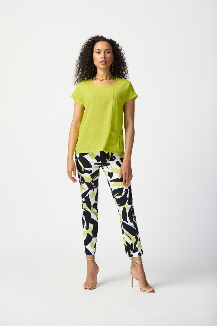Joseph Ribkoff Textured Woven Boxy Top-JR-241217
