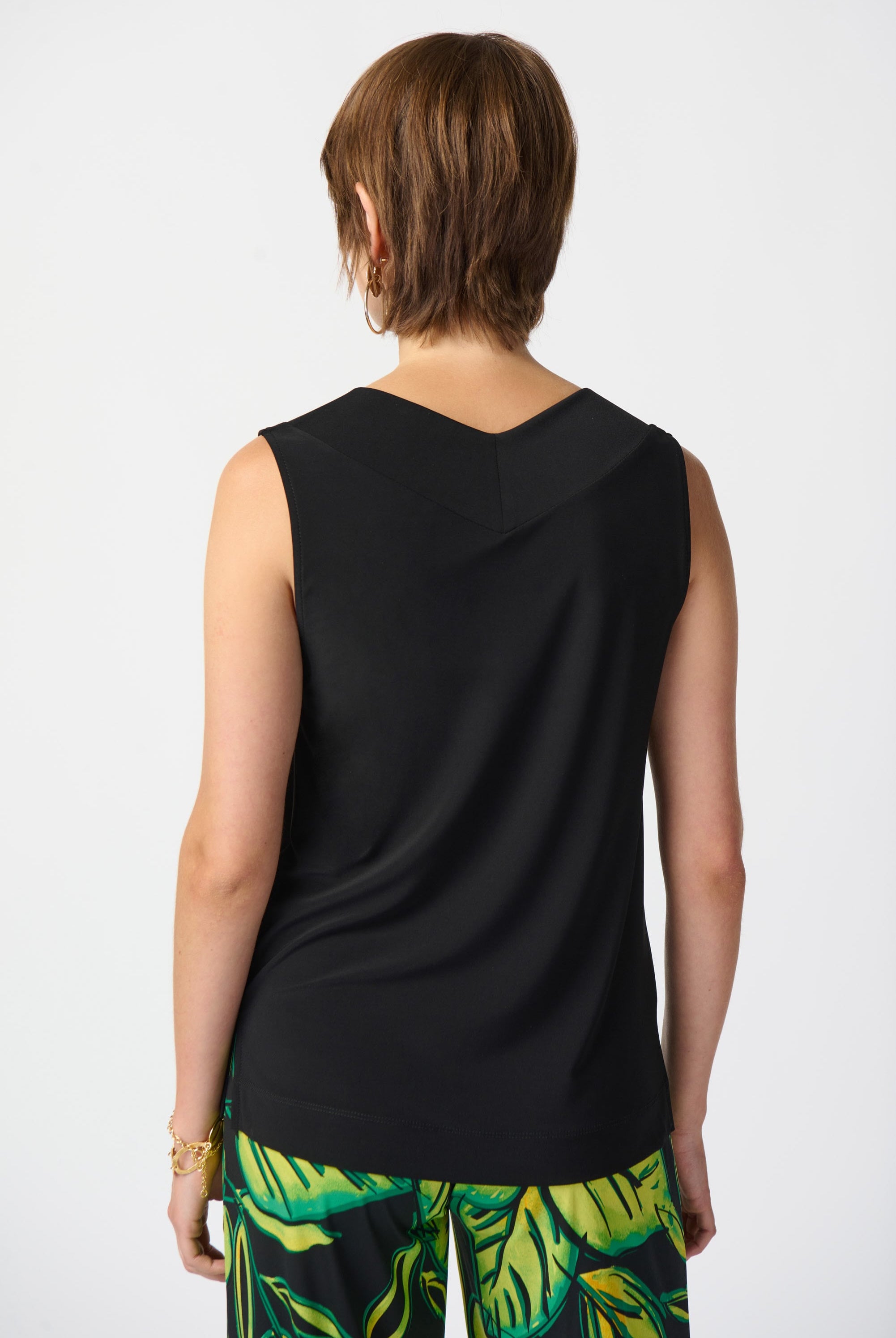 Silky Knit Sleeveless Top - Seasonal Colors