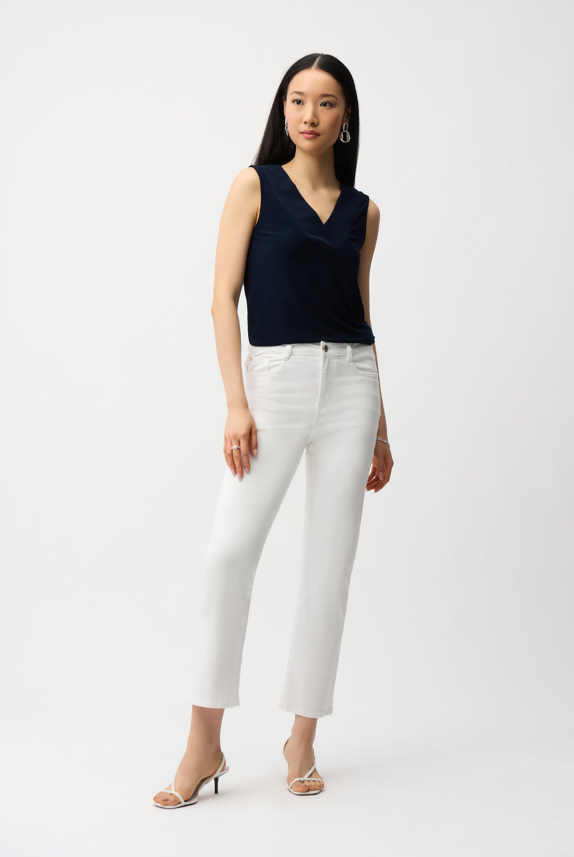 Silky Knit Sleeveless Top - Seasonal Colors