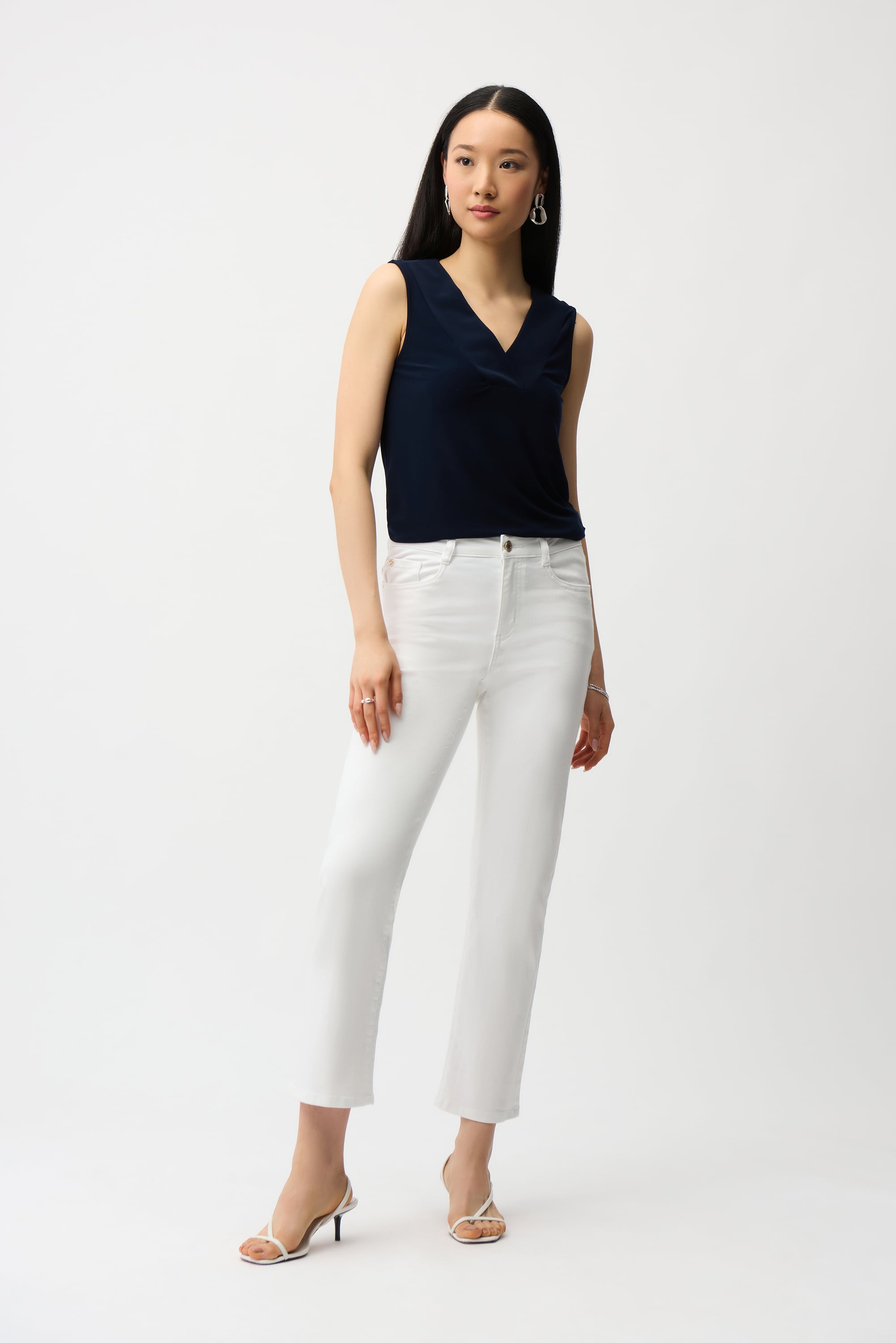 Silky Knit Sleeveless Top - Seasonal Colors
