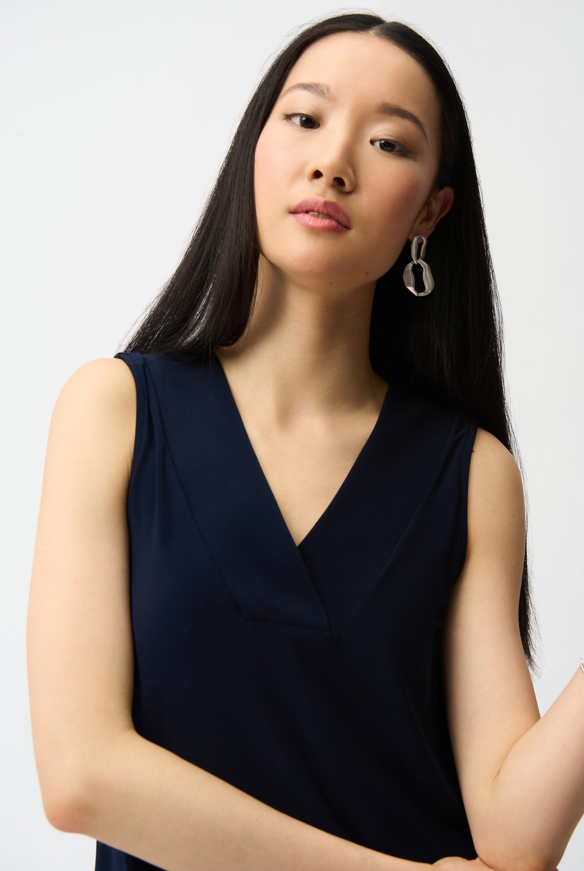 Silky Knit Sleeveless Top - Seasonal Colors