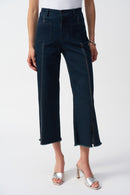 Claudia | Culotte Jeans With Embellished Front Seam-241903S25