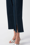 Claudia | Culotte Jeans With Embellished Front Seam-241903S25