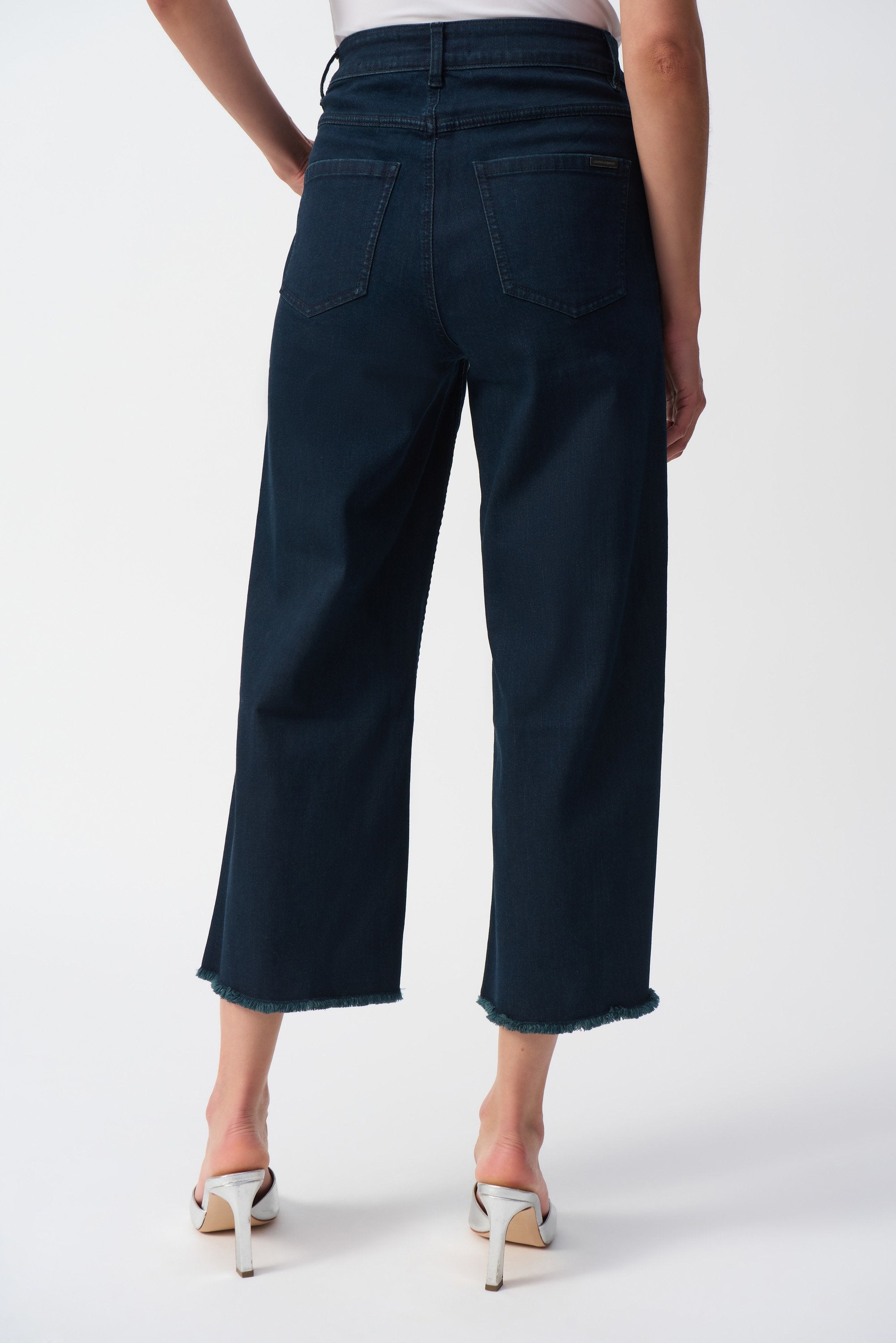 Claudia | Culotte Jeans With Embellished Front Seam-241903S25