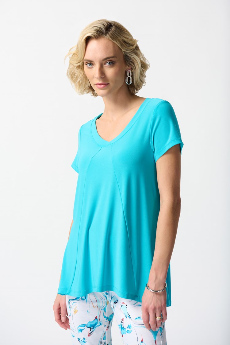 Jospeh Ribkoff Silky Knit A-Line Top-JR-242087