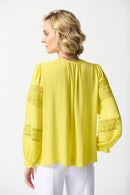 Joseph Ribkoff Georgette Puff Sleeve Top-JR-242124