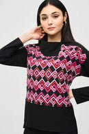 Joseph Ribkoff Silky Knit Geometric Print Tunic-JR-243071