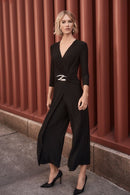 Joseph Ribkoff Sliky Knit Wrap Jumpsuit-JR-243079