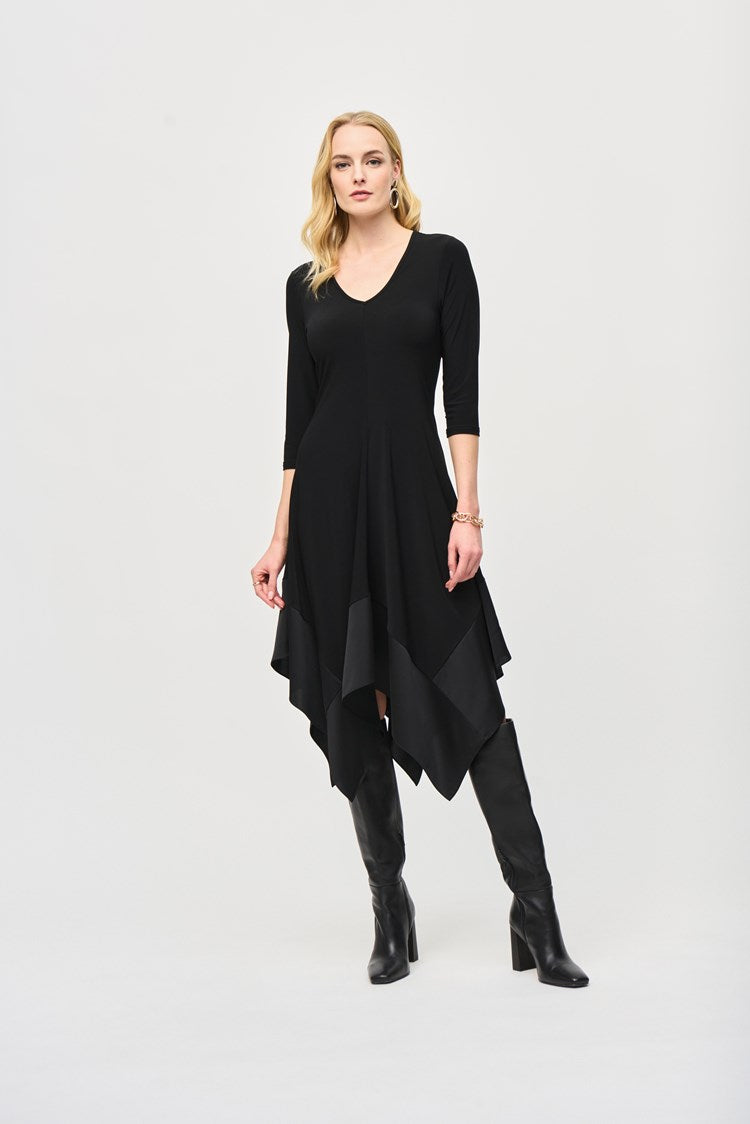 Joseph Ribkoff Silky Knit Handkerchief Dress-JR-243092