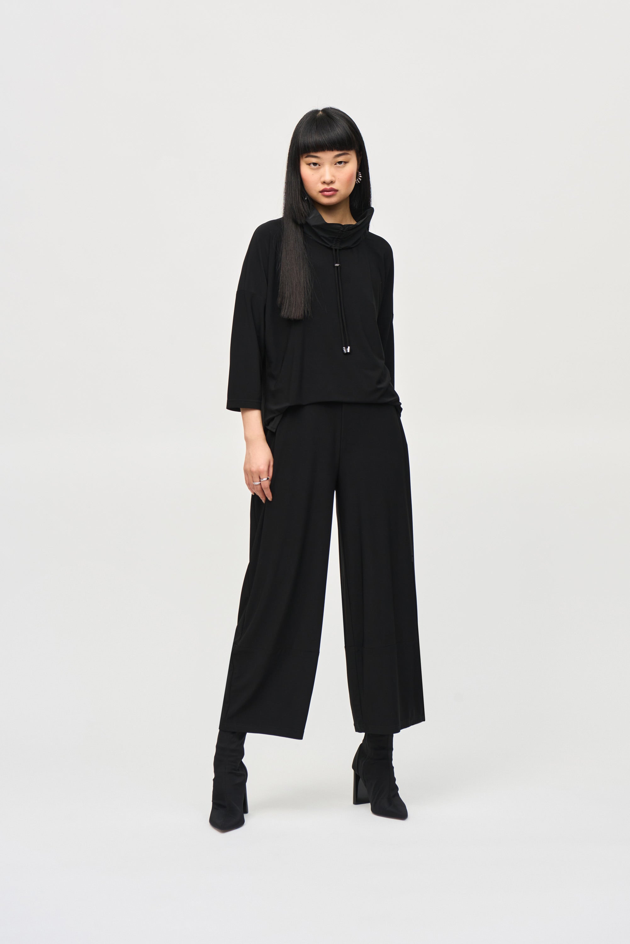 Joseph Ribkoff Silky Knit Cropped Jumpsuit-243137S25