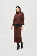 Joseph Ribkoff Jacquard Knit Pull-On Culotte Pants-JR-243302