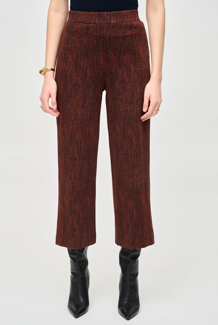 Joseph Ribkoff Jacquard Knit Pull-On Culotte Pants | Unique Apparel USA