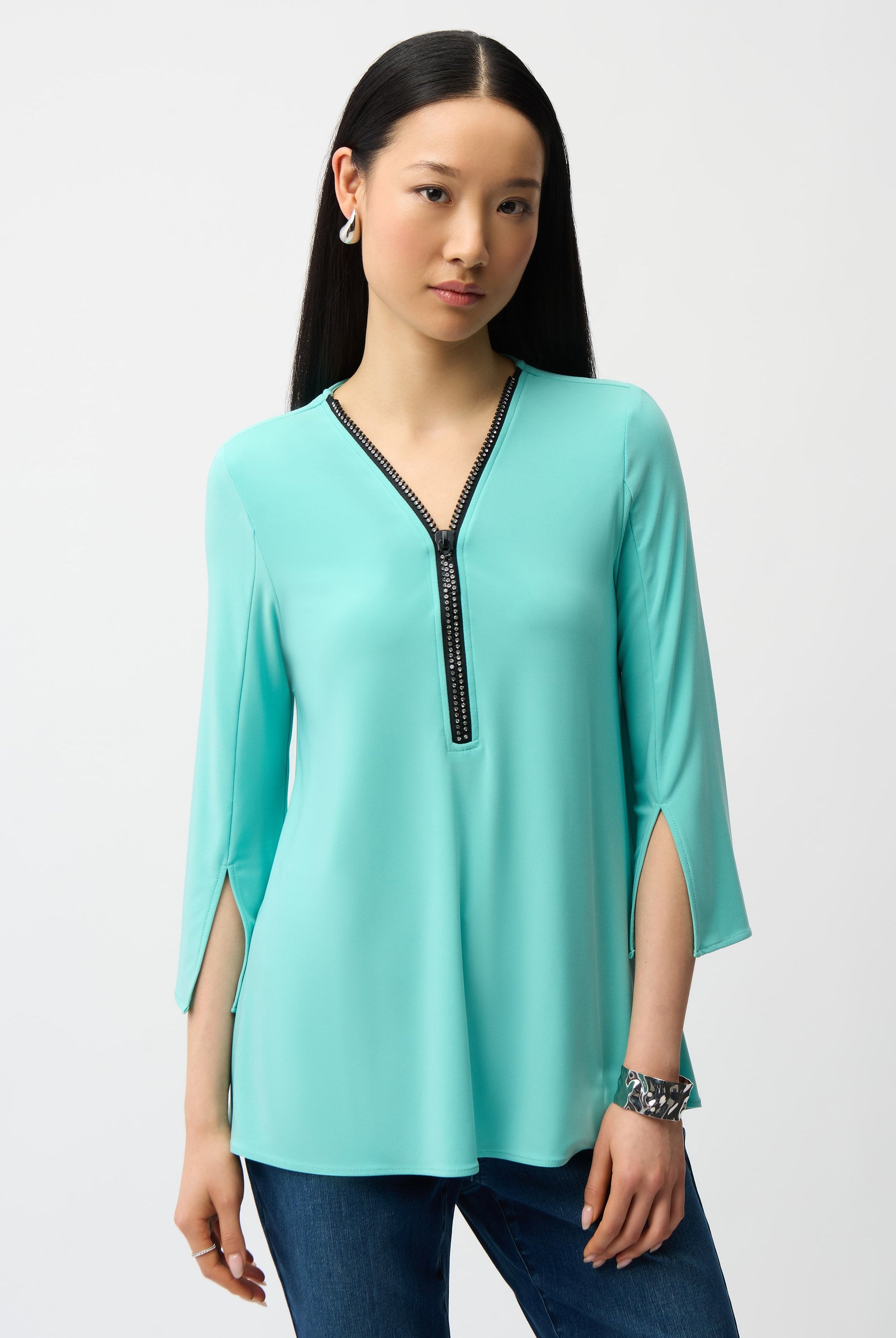 Silky Knit Fit and Flare Tunic