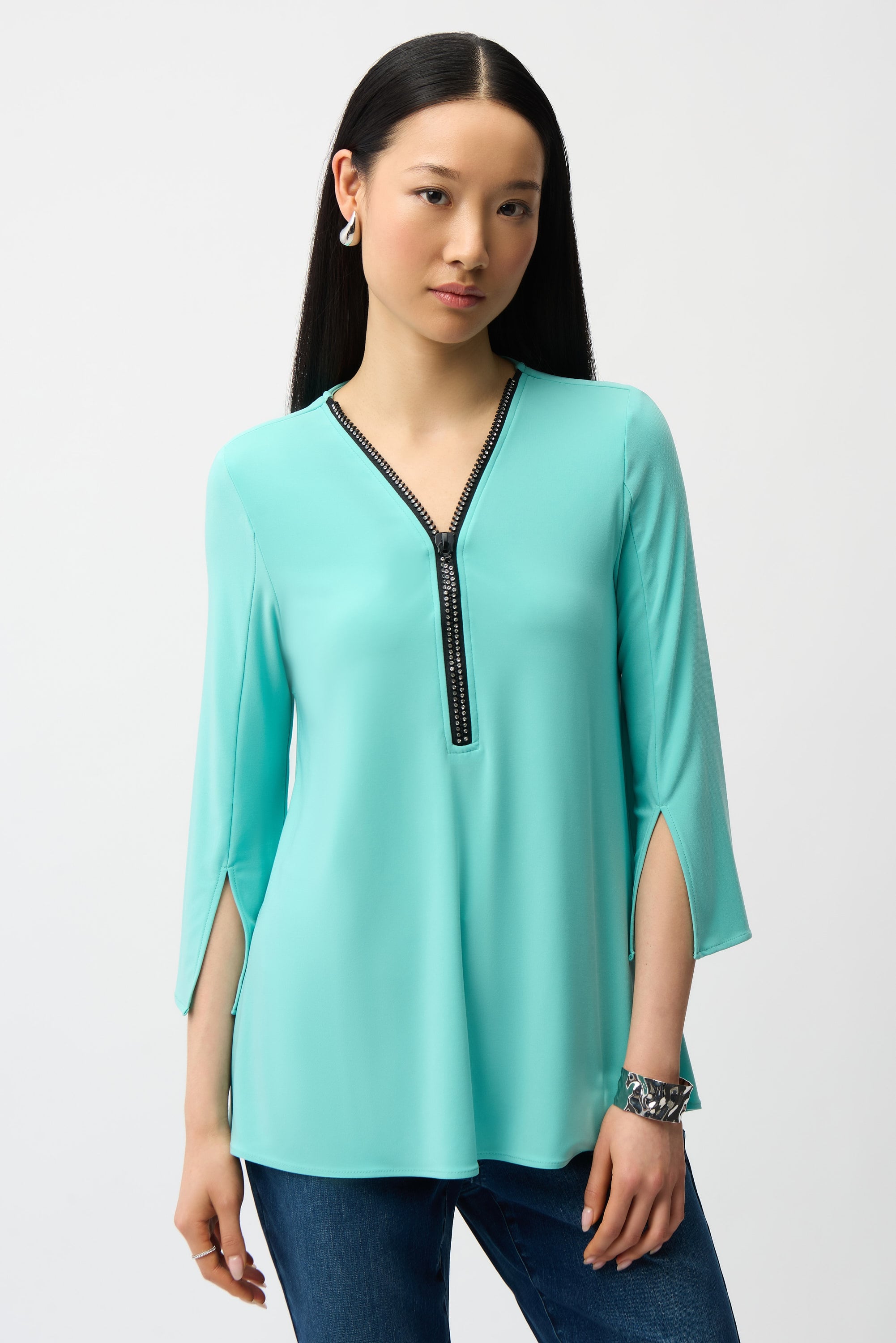 Silky Knit Fit and Flare Tunic
